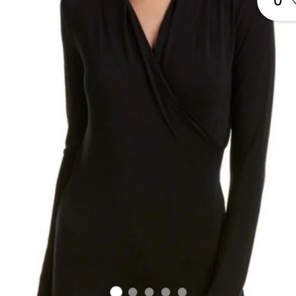 M CAbi #584 Black Crossover Black V Neck
